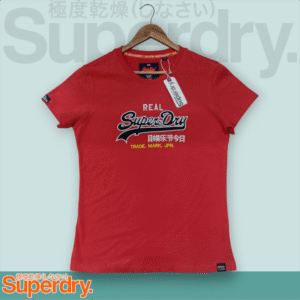 camiseta Superdry mujer algodón
