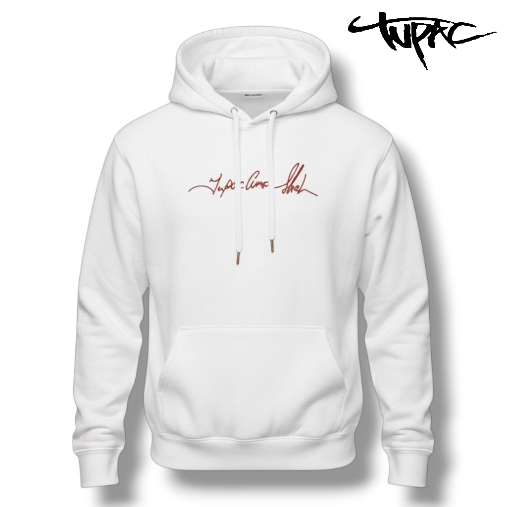 Hoodie 2PAC blanco negro