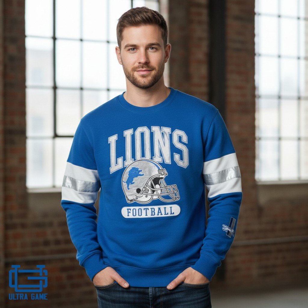 Hoodie Lions Ultragame oficial NFL hombre