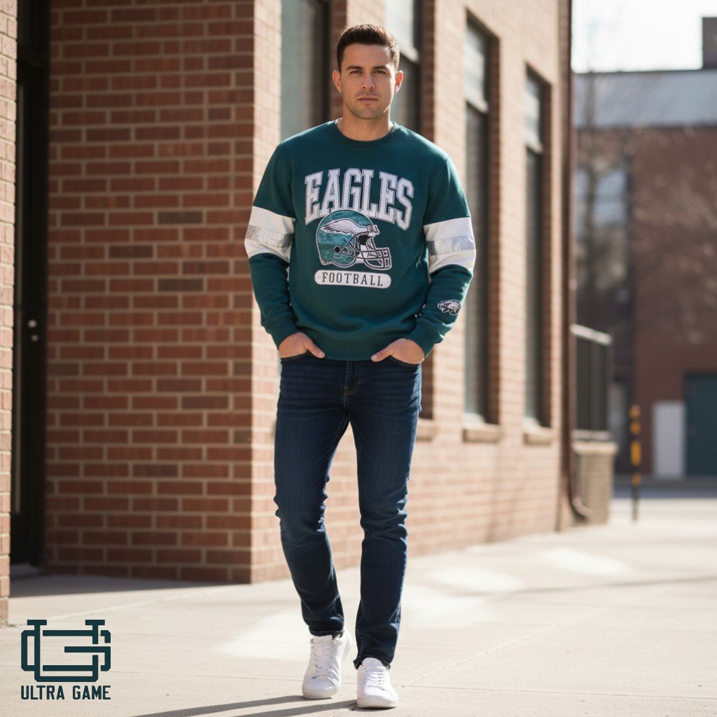 Hoodie Eagles Ultragame oficial NFL hombre