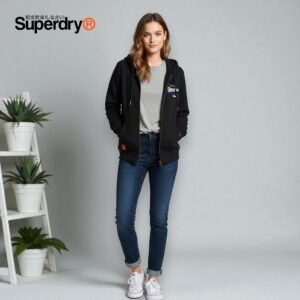 hoodie Superdry mujer algodón