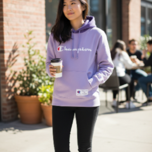 Hoodie Champion mujer piel de durazno