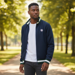 chaqueta deportiva Lacoste hombre con cremallera