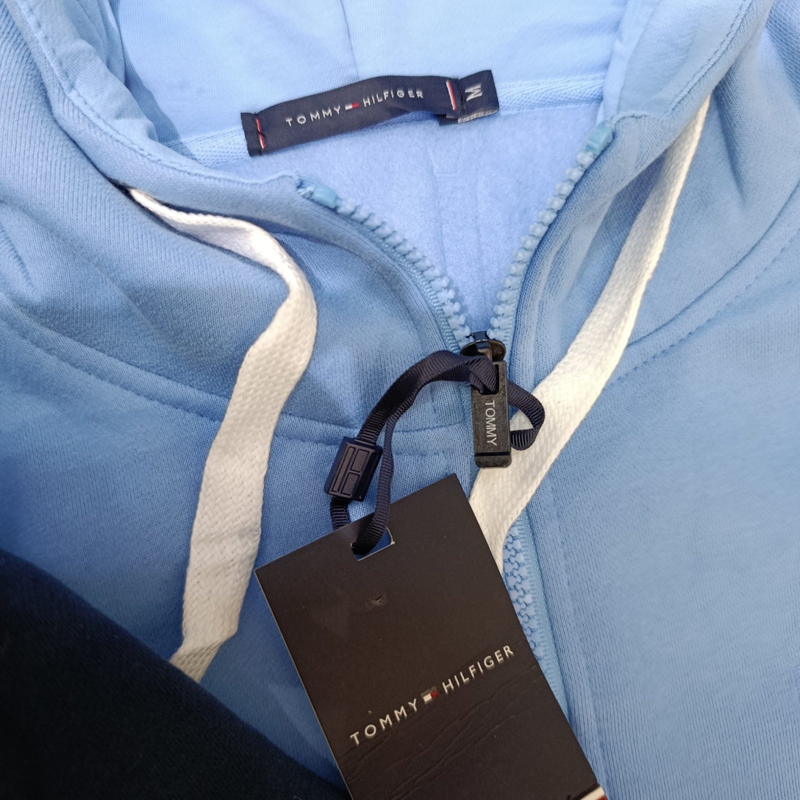 chaqueta Tommy Hilfiger varsity con capucha 100% algodón