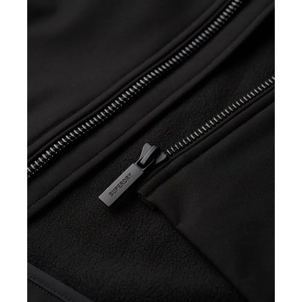 Chaqueta Superdry mujer softshell rosa y negra