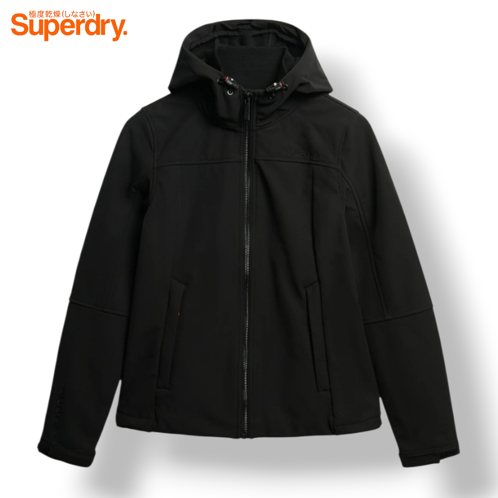 Chaqueta Superdry mujer softshell rosa y negra