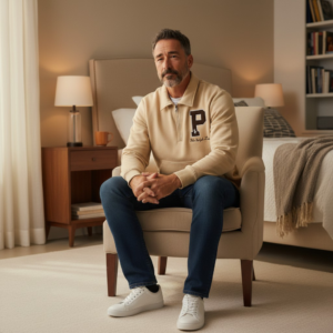 Buzo Polo Ralph Lauren media cremallera algodón beige