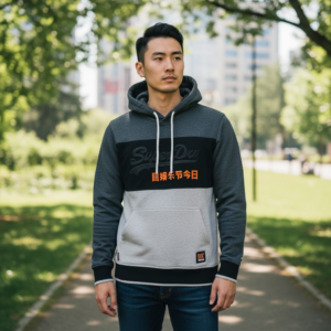 hoodie de hombre superdry100% algodón urbano