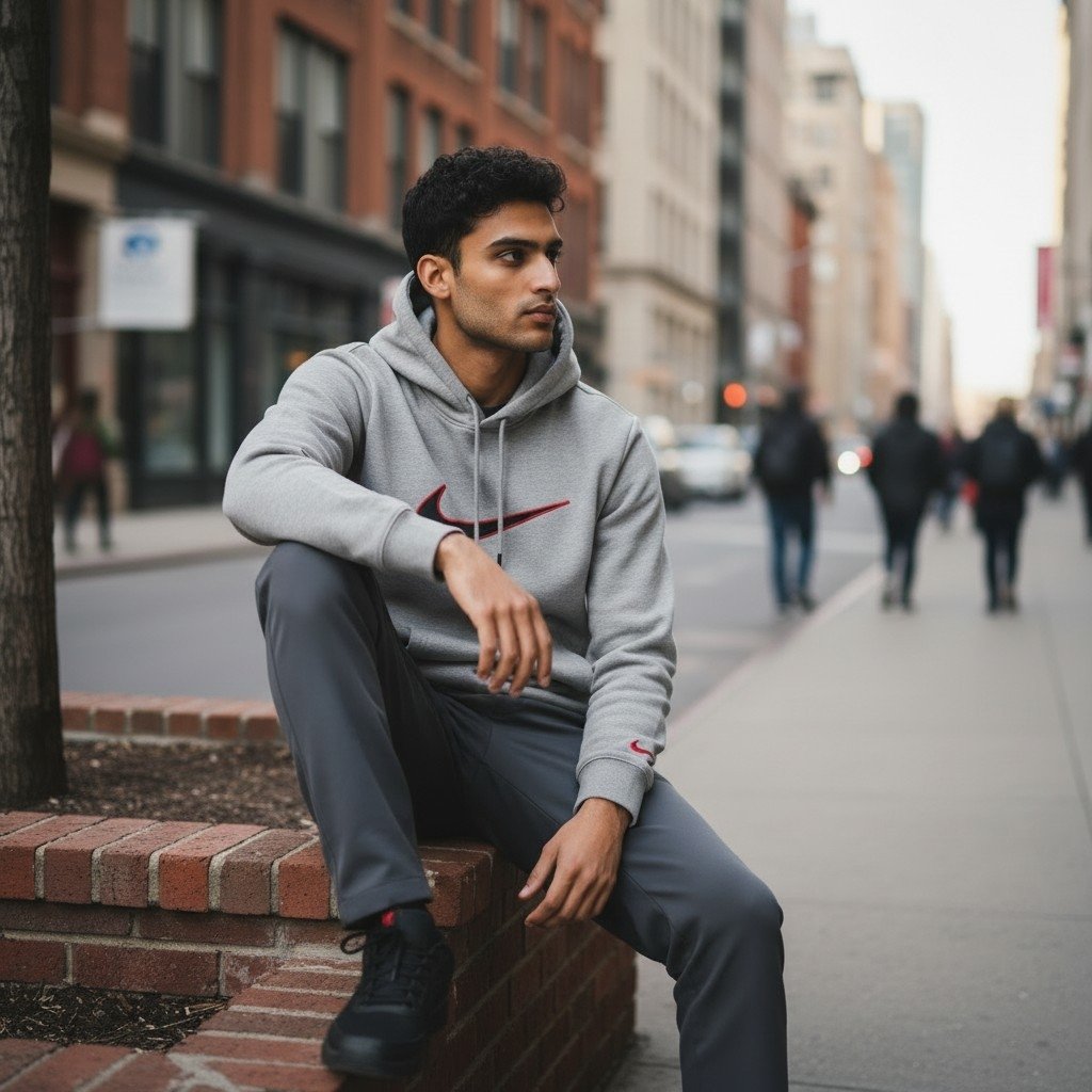sudadera Nike gris claro con capucha sudadera Nike gris claro con capucha