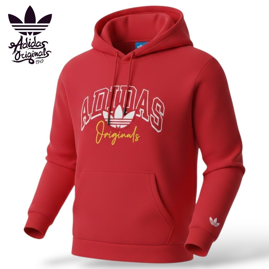 Hoodie Adidas Originals vinotinto con capucha Hoodie Adidas Originals vinotinto con capucha