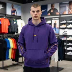Buzo hoodie Nike NOCTA morado algodón