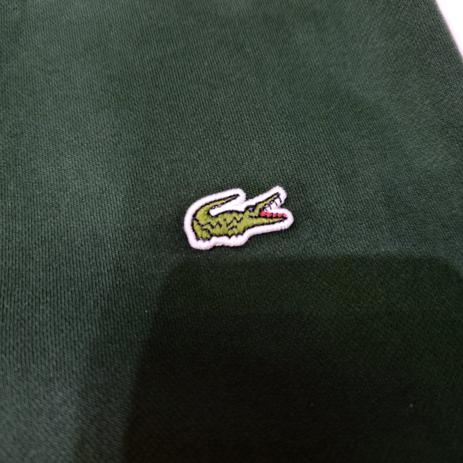 Chaqueta universitaria Lacoste verde algodón