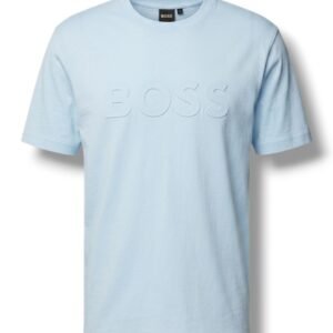 camiseta Boss multicolores con logo en relieve