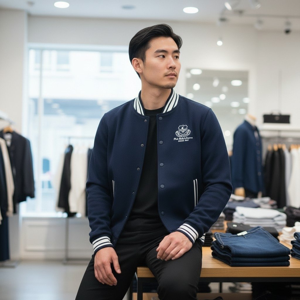 Chaqueta bomber Polo Ralph Lauren para hombre azul marino