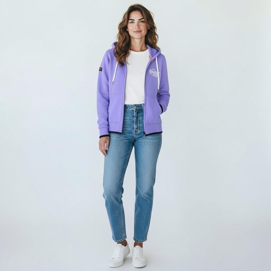 Hoodie de mujer Superdry de algodón térmico 100%