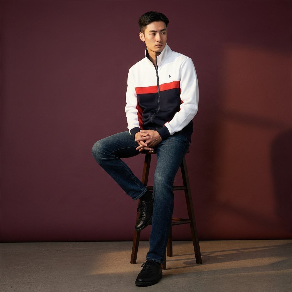 Chaqueta deportiva Ralph Lauren tricolor para hombre